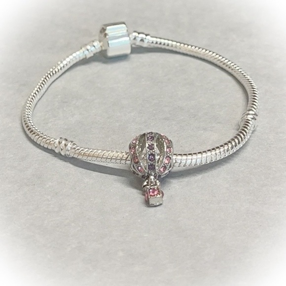 💕Beautiful Air Balloon Bead Charm Large Hole CZ💕 - Picture 3 of 5